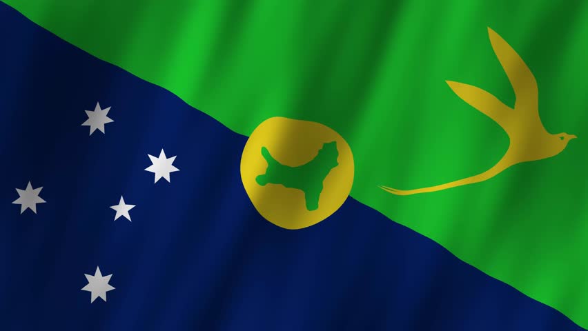 Explore the vibrant flag of Christmas Island in colorful detail