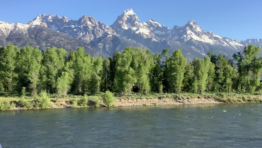 Snake River in Grand Teton National Park near Moose, Wyoming