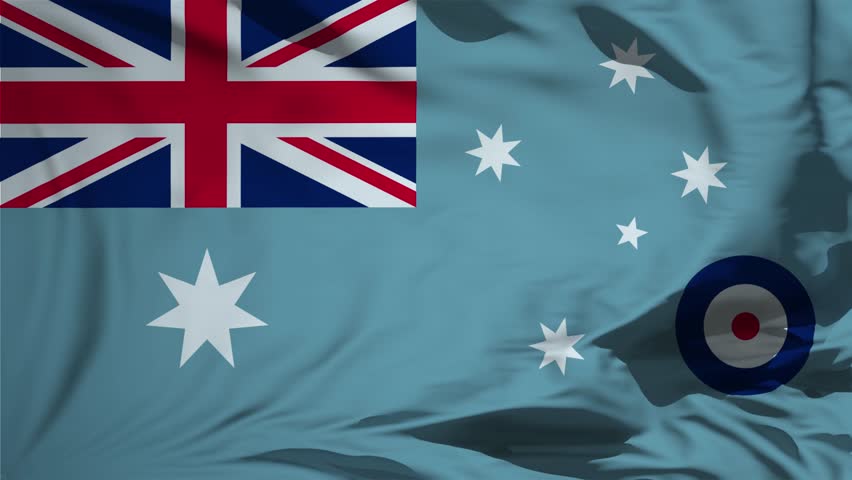 Air Force Ensign of Australia Flag Animation (1948–1982)