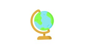 Globe icon suitable for educational materials, websites, and presentations. Perfect for global, geography, or travelrelated themes. - Powered by Shutterstock - Get 15% off with code: PIKWIZARD15
