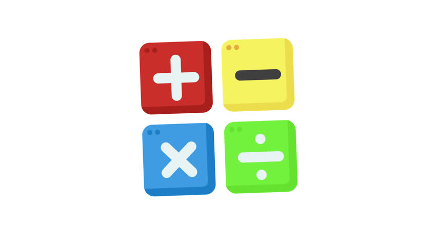 Mathematic icon animation ideal for educational materials, website design, childrens games, mathrelated projects, and social media posts.