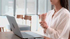 Stressed and anxious asian businesswoman, small SME entrepreneur with office syndrome, analyzing financial reports and reviewing income data charts for investment growth strategy - Powered by Shutterstock - Get 15% off with code: PIKWIZARD15