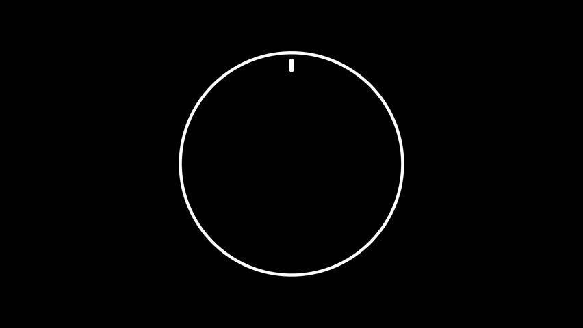 simple analog clock spinning animation	
