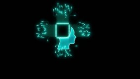 Artificial Intelligence Digital Brain Circuit with Chatbot Communication Interface Animation, Futuristic AI Technology Concept 4K Motion Graphic for Modern Machine Learning, Data Processing. - Powered by Shutterstock - Get 15% off with code: PIKWIZARD15