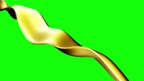 Abstract Gold Wave Lines green screen (loop 4k) - Powered by Shutterstock - Get 15% off with code: PIKWIZARD15