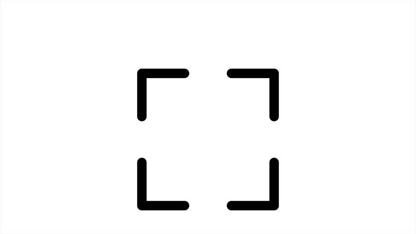QR Code Scan Label animation. Scan QR Code line icon. Scan Me Text box mockup. Loop motion design