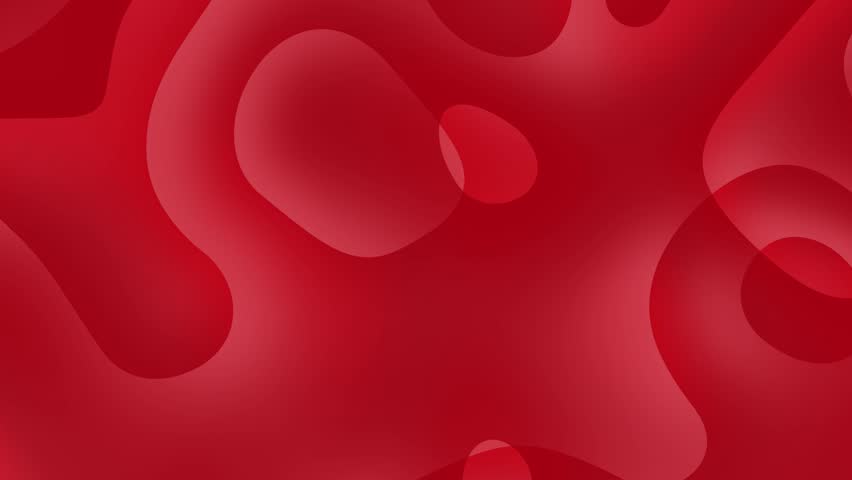 Smooth abstract red layered shapes with organic curves and soft gradients. Perfect for branding, UI motion, presentation backgrounds, or modern digital projects. Seamless and clean loop.