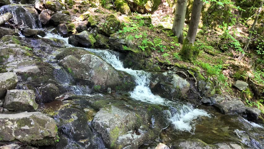 Amazing Spring Panorama of Vitosha Mountain neat Boyana Waterfall, Bulgaria
