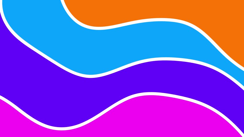 Abstract background with layered, wavy, colorful shapes