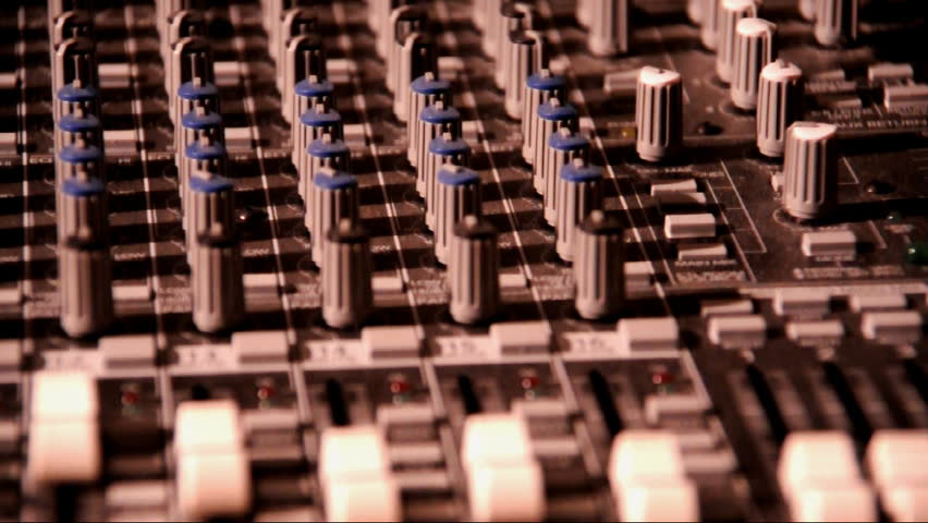 A pan of an audio board.