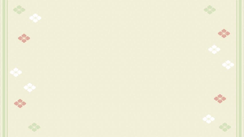 Background frame illustration of a water chestnut pattern moving up and down. Loopable