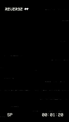 animation Reverse Film effect on black background	
