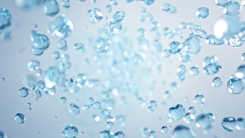 Super Slow Motion Shot of Flying Water Drops Background at 1000fps.