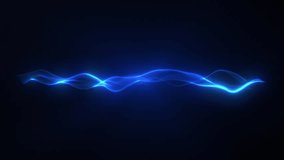Smooth blue wave of light particles flowing on a dark background, creating an elegant futuristic effect perfect for technology, sound visualization, abstract and sci-fi projects - Powered by Shutterstock - Get 15% off with code: PIKWIZARD15