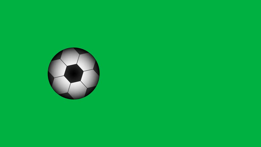 3D football animation moving in and out randomly then spinning in the center and moving out again on green screen. 4K animated for motion graphics, sports intro, template, and video editing.