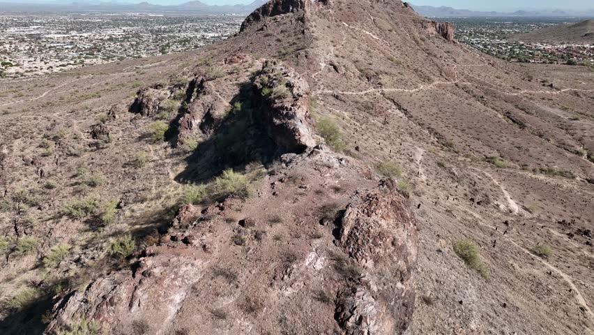 Aerial view of Lookout Mountain vistas, United States.