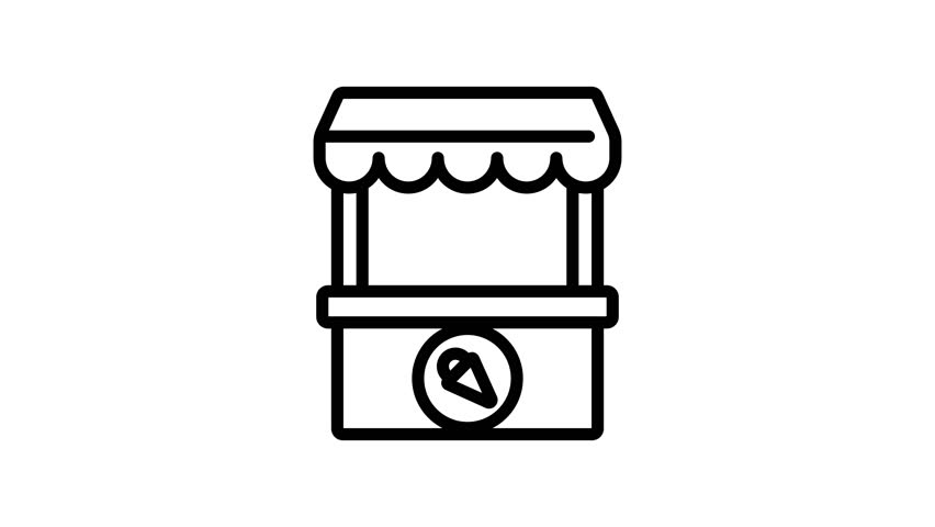 Animated Ice Cream Retail Booth