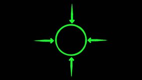 Hand Drawn Four Way Arrows Pointing circle to Each Side with Clean Animated Line Effect for Infographic, Tutorial, and Interface Motion Graphics Projects.mp4 - Powered by Shutterstock - Get 15% off with code: PIKWIZARD15