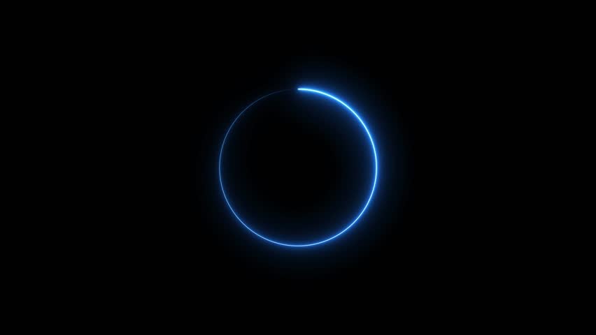 Modern flickering glowing neon letter F animation.