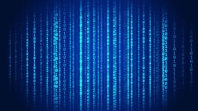 Looping Binary Code Rain Animation, Digital Matrix Background, Cyber Data Stream - Powered by Shutterstock - Get 15% off with code: PIKWIZARD15