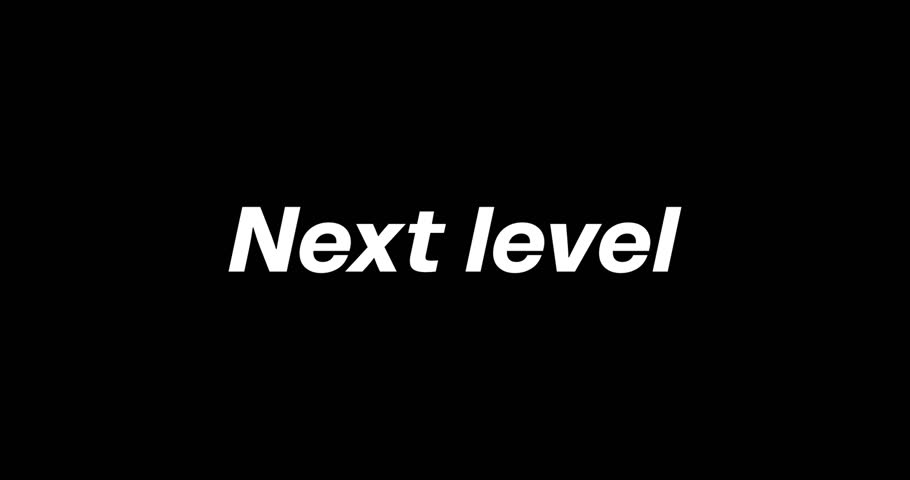 Next Level Violet Neon Cyberpunk Text Animation Design