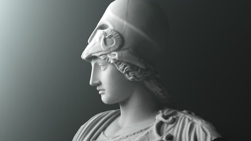 Athena Bust - Statue | Sculpture - 4K Video