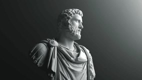 Antoninus Pius Roman Emperor Statue | Sculpture  4K Video - Powered by Shutterstock - Get 15% off with code: PIKWIZARD15