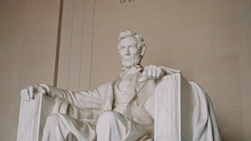 Face of Lincoln Memorial Sculpture in Washington DC