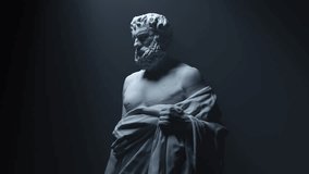Ancient Greek Philosopher  Statue | Sculpture - 4K Video - Powered by Shutterstock - Get 15% off with code: PIKWIZARD15