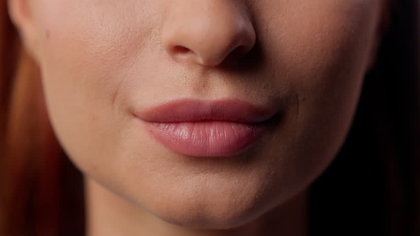 Close up female lips smiling teeth healthy toothy smile closeup mouth business woman girl happy showing tooth dental oral care stomatologic health medicine whitening unrecognizable lady cropped view