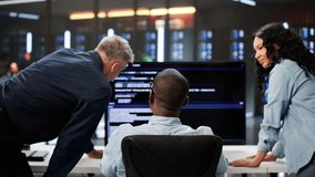 Diverse Team Of Agile Professionals Collaborating On Programming Efficiency Together. - Powered by Shutterstock - Get 15% off with code: PIKWIZARD15