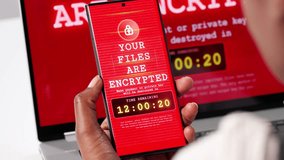 Cyber Attack. Ransomware Virus Infects Laptop Computer And Phone - Powered by Shutterstock - Get 15% off with code: PIKWIZARD15