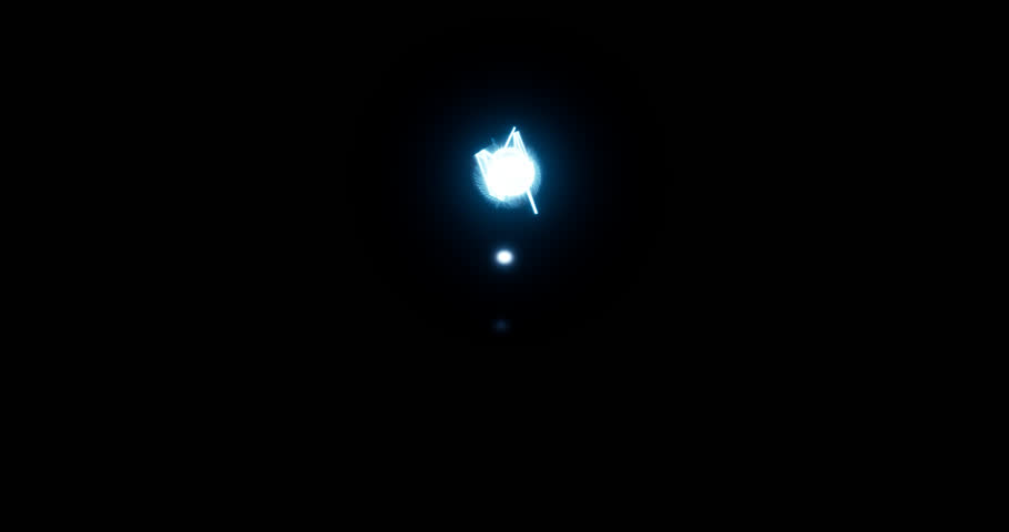 blue energy spline effect on black background