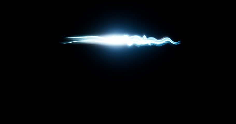 blue energy spline effect on black background