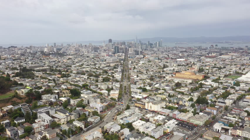 Dense Buildings Over Downtown San Francisco, California, United States.