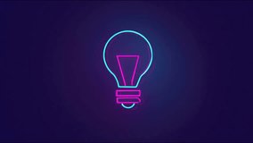 A vibrant neon bulb glows against a dark backdrop, representing creativity and innovation. This striking visual serves as a reminder to spark fresh ideas and think outside the box - Powered by Shutterstock - Get 15% off with code: PIKWIZARD15