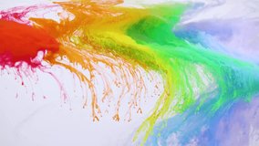 Vibrant Rainbow Ink Explosions Colorful Swirls Liquid Art Abstract Design Fluid Dynamics Water Colors Paint Photography - Powered by Shutterstock - Get 15% off with code: PIKWIZARD15
