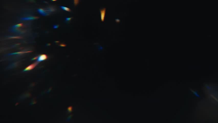 Abstract Dark Background Light Leaks Rainbow Spectrum Glare Overlay Bokeh Flare Texture Design Element Photo Graphic Art