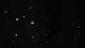 Dark Background Floating Dust Particles Glimmering Lights Tiny Specks Abstract Scene Night Sky Starry Effect Golden Hues Bokeh Illumination - Powered by Shutterstock - Get 15% off with code: PIKWIZARD15
