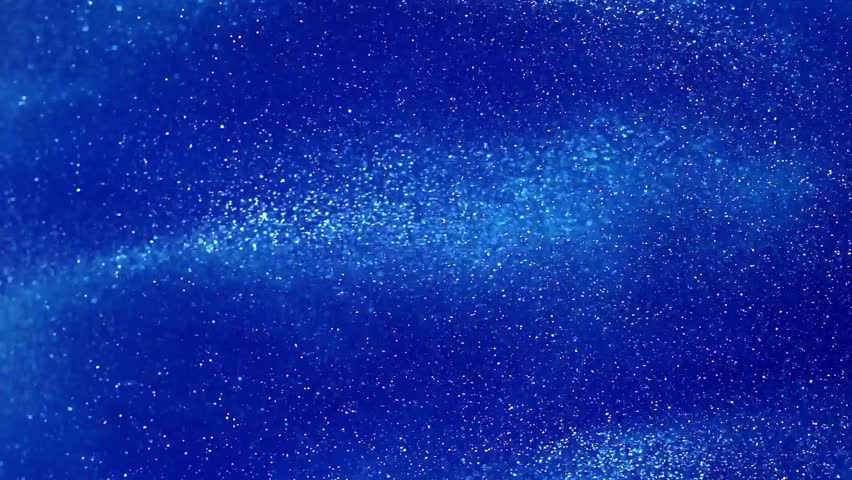 Abstract Blue Sparkle Background Tiny Light Glimmering Dust Galaxy Night Sky Cosmic Starry Space Particles Shimmering Effect