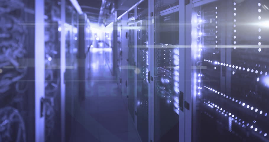 Camera revealing hall Cyber Security text fading ring expanding padlock glowing signaling security. Cyber defense, data protection, digital infrastructure, network security, information technology,