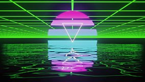 Plug icon pulsing triggers data icons updating shifting toward sun then fading to visualize metrics. Neon, futurism, digital, data, technology, reflective, abstract - Powered by Shutterstock - Get 15% off with code: PIKWIZARD15