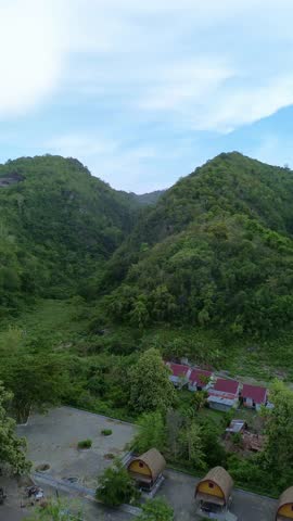 Scenic Hillside Landscape with Houses