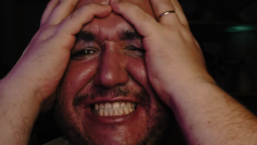 Depression and problems. A grown man sorts things out. Screams, swears and cries.