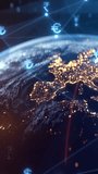 Global Financial Network Animation - Currency Exchange, Digital Money Transfer, Earth Fintech Data Visualization, Blockchain Economy, Globalization, Investment, Crypto, Banking, World Trade - Powered by Shutterstock - Get 15% off with code: PIKWIZARD15