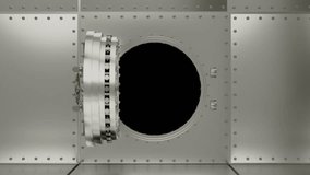 Massive steel bank vault door gradually opening, revealing shadowy interior embodying financial security and enigmatic protection of valuable assets - Powered by Shutterstock - Get 15% off with code: PIKWIZARD15