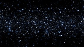 Loop flickering blue stars particles flying animation on black abstract background. Animation of fiery blue glowing flying ember burning ash particles. - Powered by Shutterstock - Get 15% off with code: PIKWIZARD15