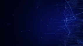 Digital connection background with abstract blue network lines and glowing nodes on dark gradient. Concept of data communication, AI, cloud computing, or blockchain structure. - Powered by Shutterstock - Get 15% off with code: PIKWIZARD15