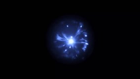 A bright blue energy orb pulses and expands on a black background, perfect for magical spells or sci-fi effects - Powered by Shutterstock - Get 15% off with code: PIKWIZARD15