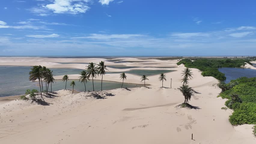 Fishing Boat At Tutoia In Maranhao Brazil. Beach Landscape. Nature Seascape. Travel Destination. Fishing Boat At Tutoia In Maranhao Brazil. Paradise Scenery.